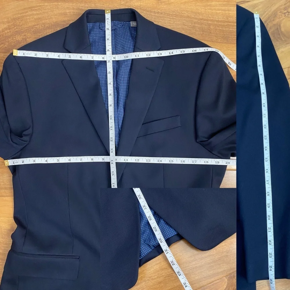 Michael Kors Men’s Navy Sport Coat Blazer Jacket Corporate Formal Wedding 38R